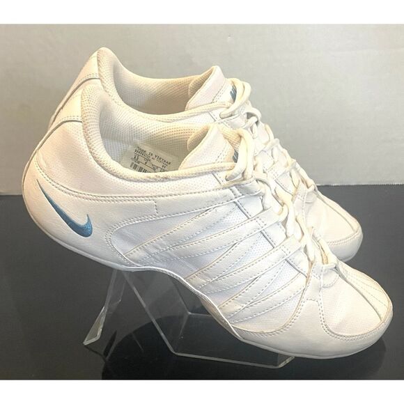 Nike Womens Musique 4 Sz 8 White Leather Dancing Shoes Lace Up Low Top Sneakers - Picture 7 of 11